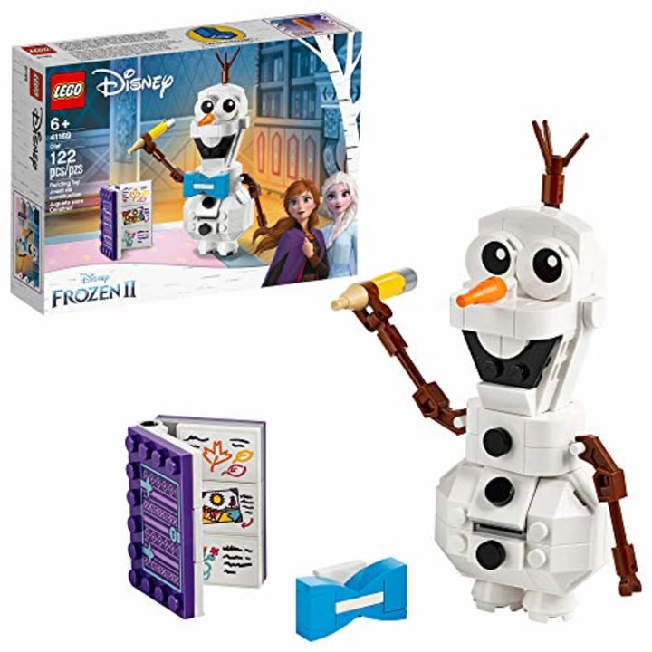 LEGO Disney Frozen II Olaf 41169 Olaf Snowman Toy Figure Building Kit Christmas Gift, New 2019 (122 Pieces)