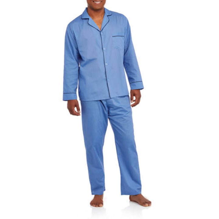 Hanes Men&#039;s Long Sleeve Leg Pajama Gift Set