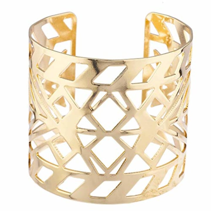 Gold Geo Style Cuff Bracelet
