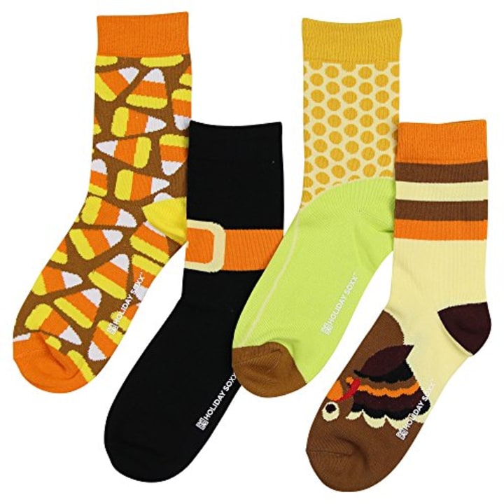 Colorful Holiday Crew Socks