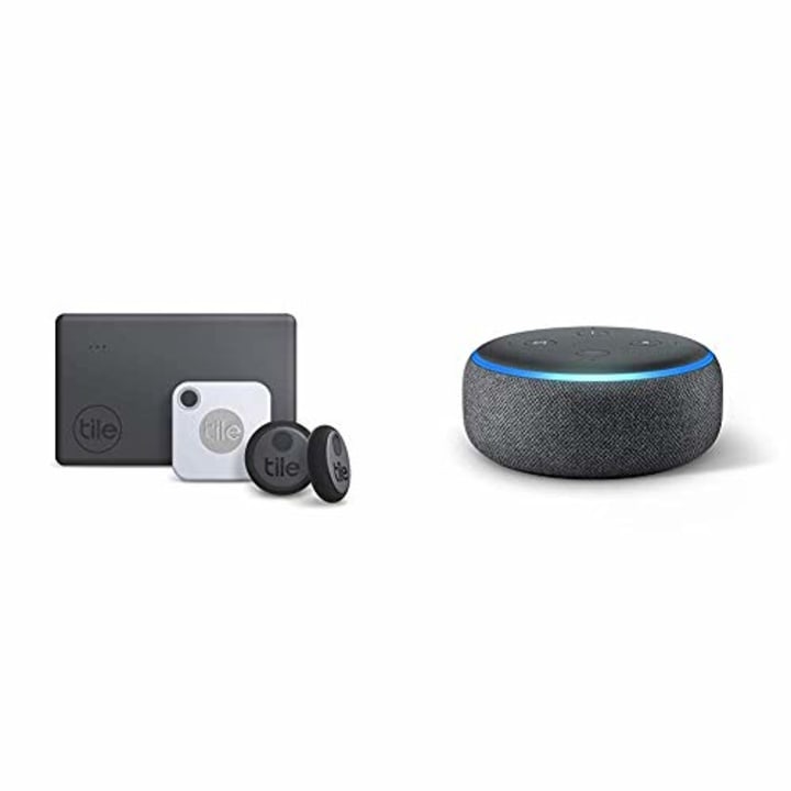 4-Pack Tile Essentials with Echo Dot