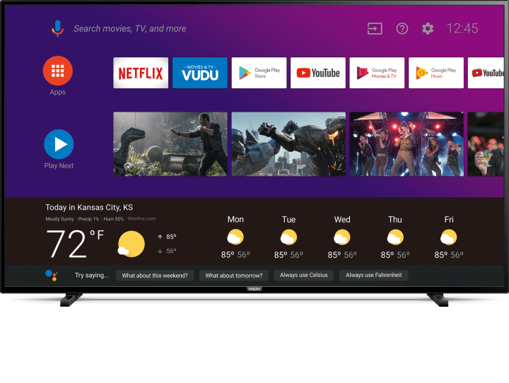 Philips 65&quot; Class 4K Ultra HD (2160p) Android Smart LED TV with Google Assistant (65PFL5604/F7)