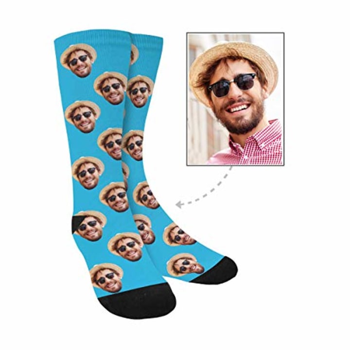 Custom Print Your Photo Pet Face Socks
