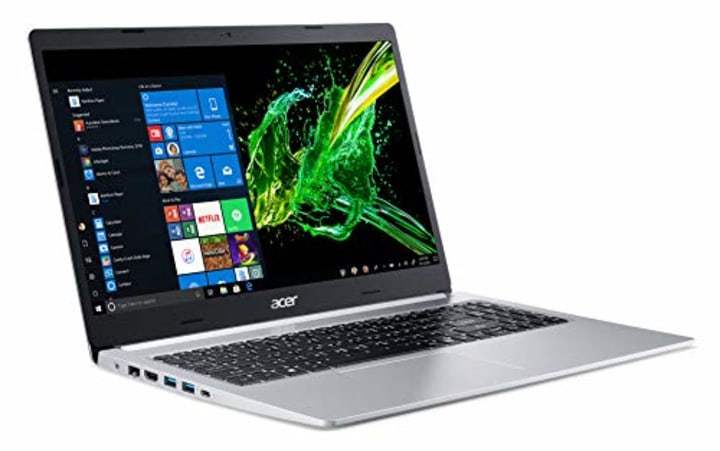 Acer Aspire 5 Slim Laptop, 15.6&quot; Full HD IPS Display, 8th Gen Intel Core i3-8145U, 4GB DDR4, 128GB PCIe Nvme SSD, Backlit Keyboard, Windows 10 in S Mode, A515-54-30BQ