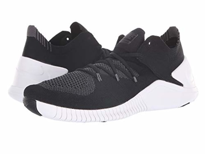Nike Women&#039;s Free Tr Flyknit 3 Training Shoe Black/White Dark Grey - 8.5