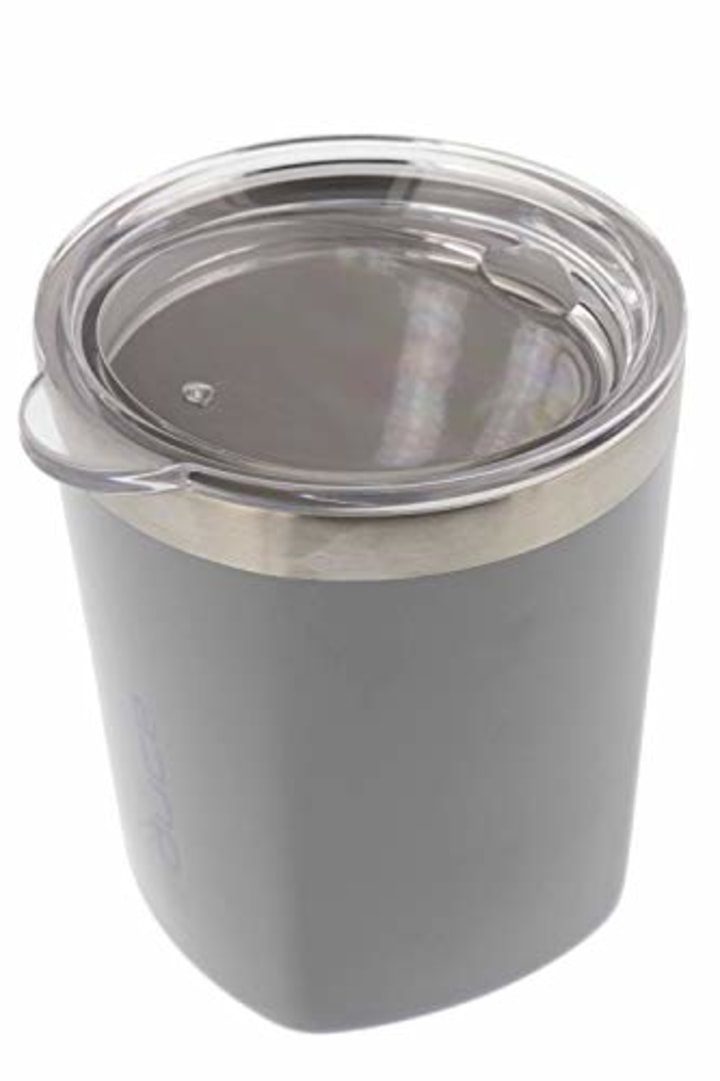 REDUCE Low Ball Tumbler with Lid - 10oz Stainless Steel Vacuum Insulated Cup - Enjoy Your Chilled Drink at the Perfect Temperature - Ideal for an Outdoor Cocktail, Soda or Water-Opaque Gloss Gray
