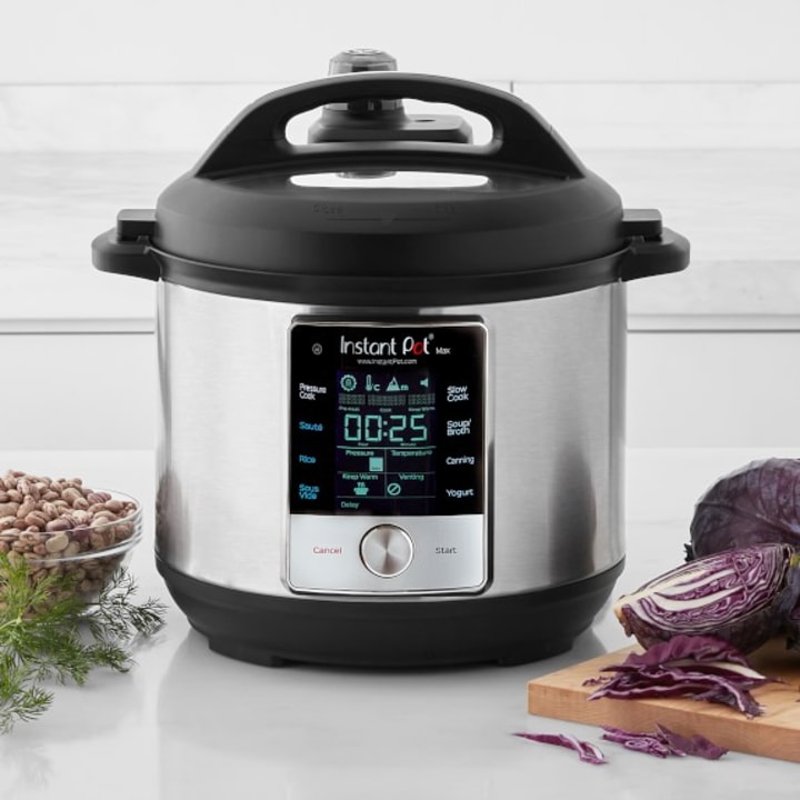 Instant Pot Max 9-in-1 Electric Pressure Cooker, Slow Cooker, Rice Cooker, Steamer, Saute, Yogurt Maker, Sous Vide, Canning, and Warmer|6 Quart|8 One-Touch Programs