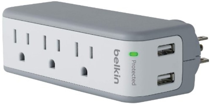 Belkin 3-Outlet USB Surge Protector w/Rotating Plug