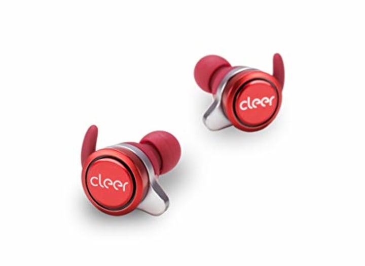 Cleer Ally Wireless Earbuds, Extended Battery Life Up to 10 Hours, Bluetooth Headphones (Red)