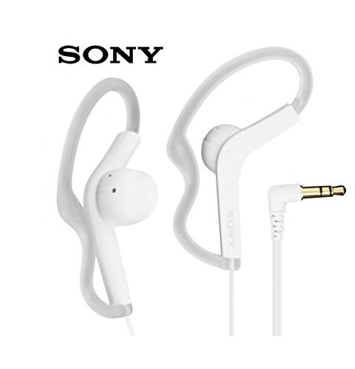 Sony Extra Bass Active Sports in Ear Ear Bud Over The Ear Splashproof Premium Headphones -Snow-White (Limited Edition)