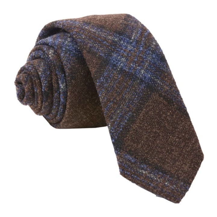 Brown Barberis Wool Maschile Tie