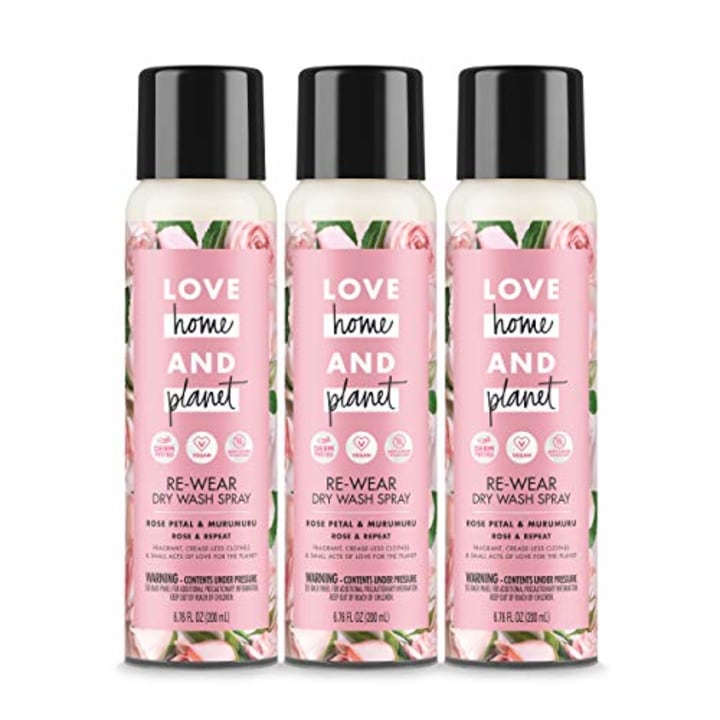 Love Home and Planet Dry Wash Spray Rose Petal