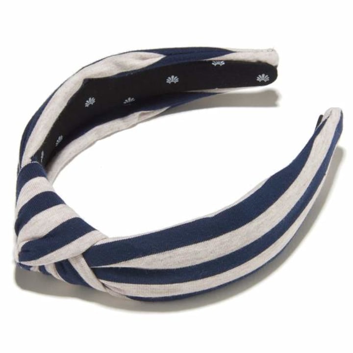 Lele Sadoughi Striped Jersey Headband