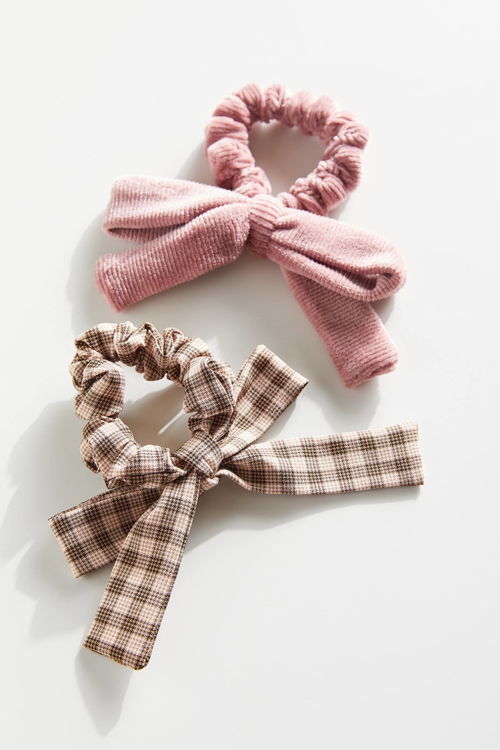 Urban Outfitters BFF Bow Scrunchie Set