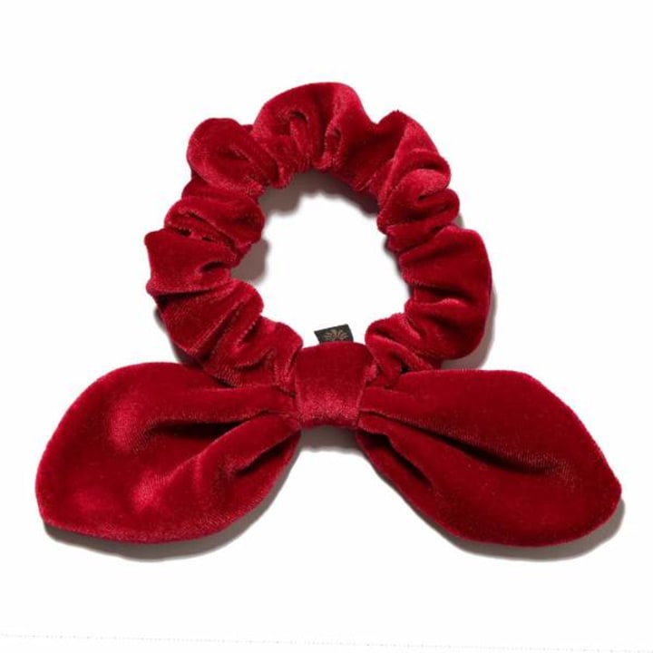 Lele Sadoughi Red Velvet Scrunchie