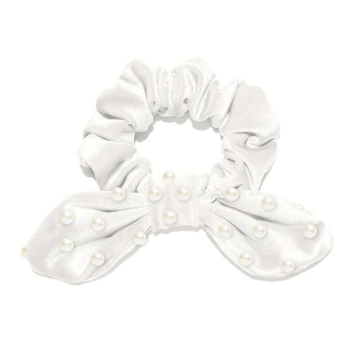 Lele Sadoughi Ivory Pearl Scrunchie