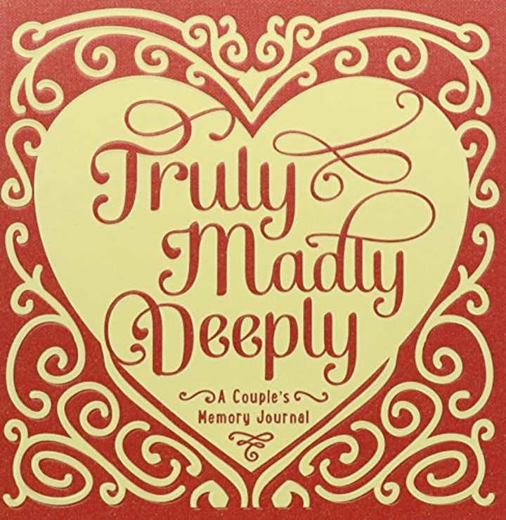 Studio Oh! Couple's Guided Journal, Truly, Madly, Deeply