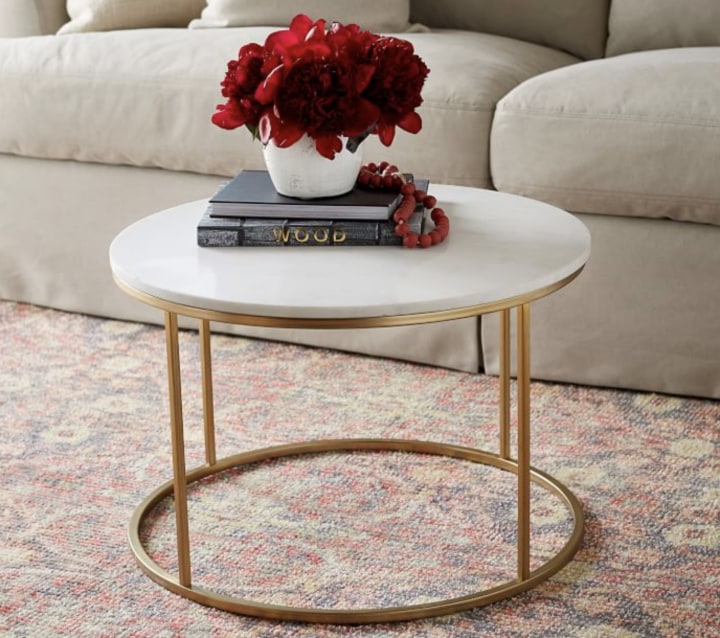 Delaney Marble Round Coffee Table