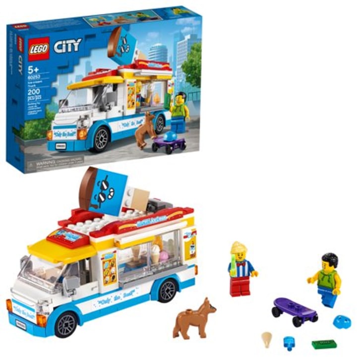 LEGO City Ice-Cream Truck 60253, Cool Building Set for Kids, New 2020 (200 Pieces)