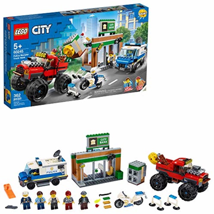 LEGO City Police Monster Truck Heist 60245 Building Set for Kids (362 Pieces)