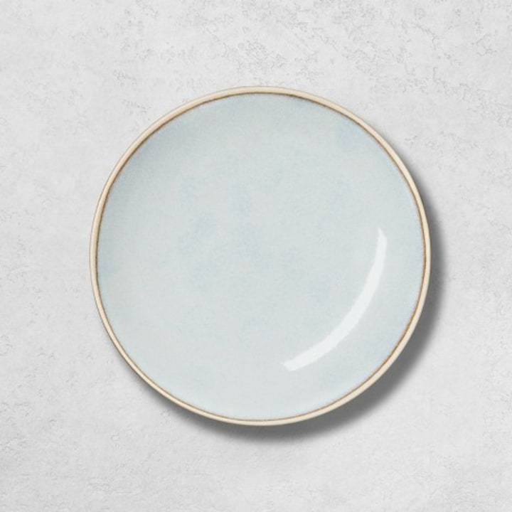 Stoneware Reactive Exposed Rim Appetizer Plate Blue - Hearth &amp; Hand(TM) with Magnolia