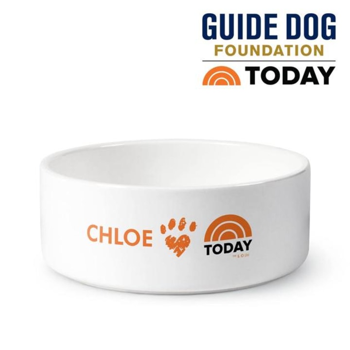 Personalized TODAY Large Pet Paw Bowl