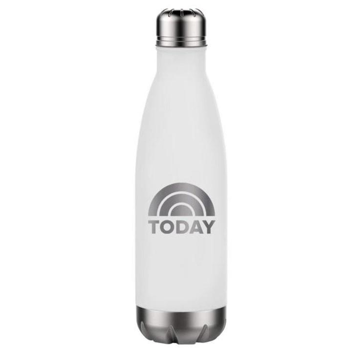 Today Logo 17 Oz Stainless Steel Slim Water Bottle