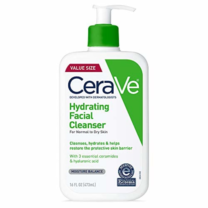 CeraVe Hydrating Face Wash, Cleanser for Normal to Dry Skin, 3 &amp;16 oz.