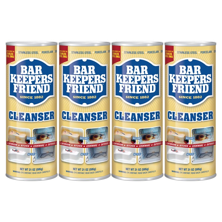 (4 Pack) Bar Keepers Friend Cleanser Powder, 21 oz