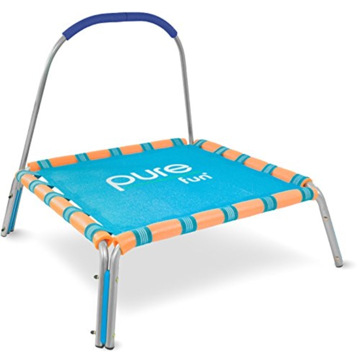 Pure Fun 38-inch Kids Jumper Bungee Trampoline with Handrail