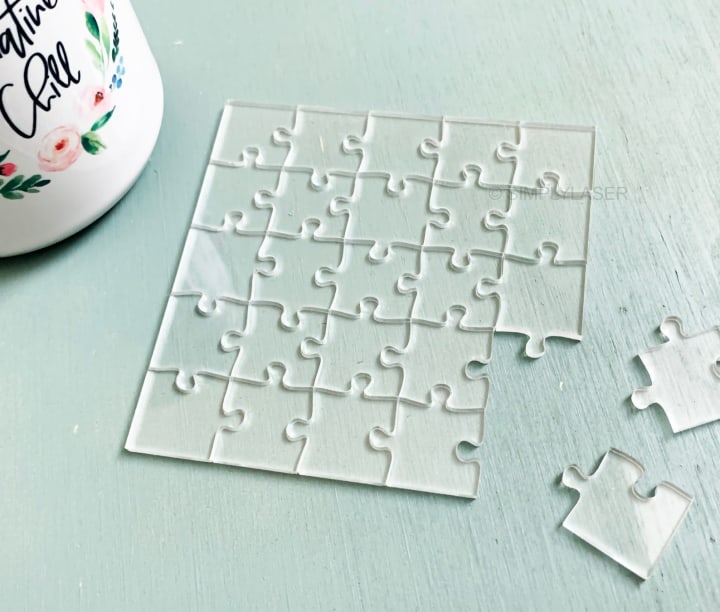 SimplyLaser Clear Jigsaw Puzzle