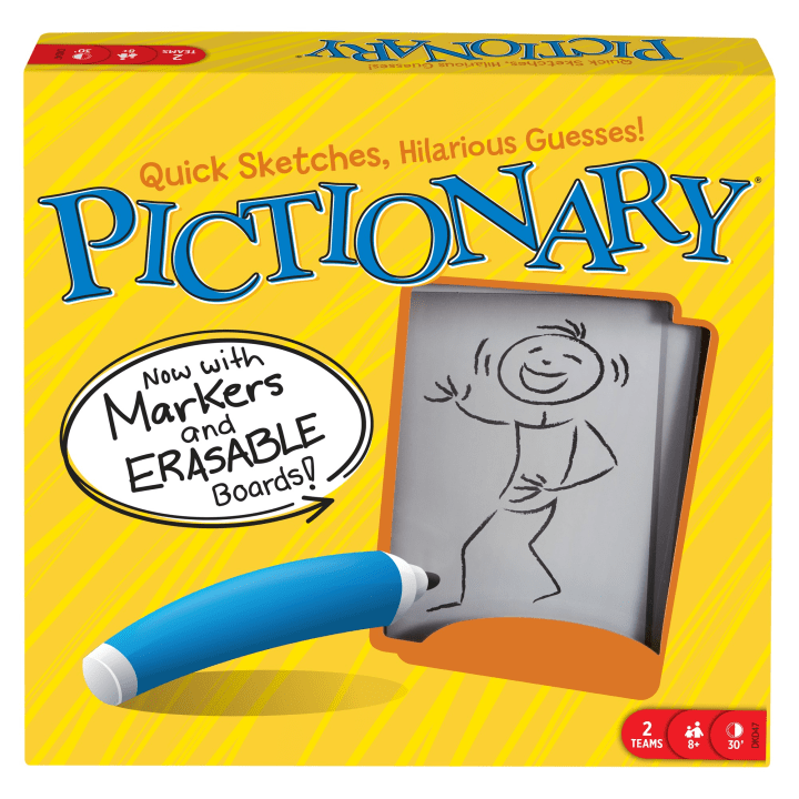 Pictionary Quick-Draw Guessing Game with Adult and Junior Clues