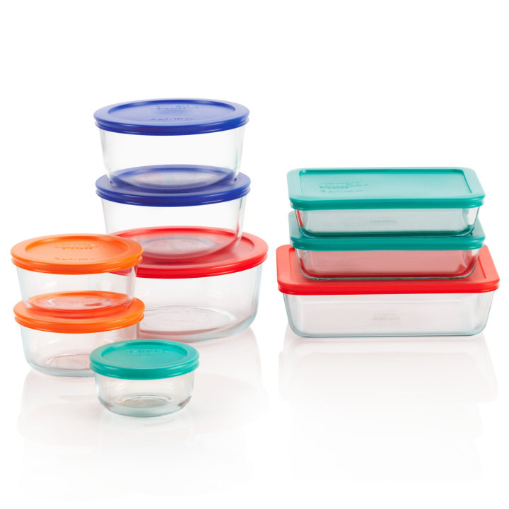 Pyrex Simply Store Glass Meal Prep Containers (18-piece)