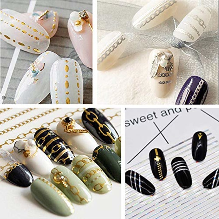 Assorted Metallic Nail Stickers