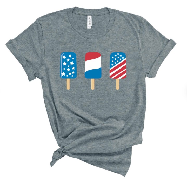 Red, White and Blue Popsicle Shirt