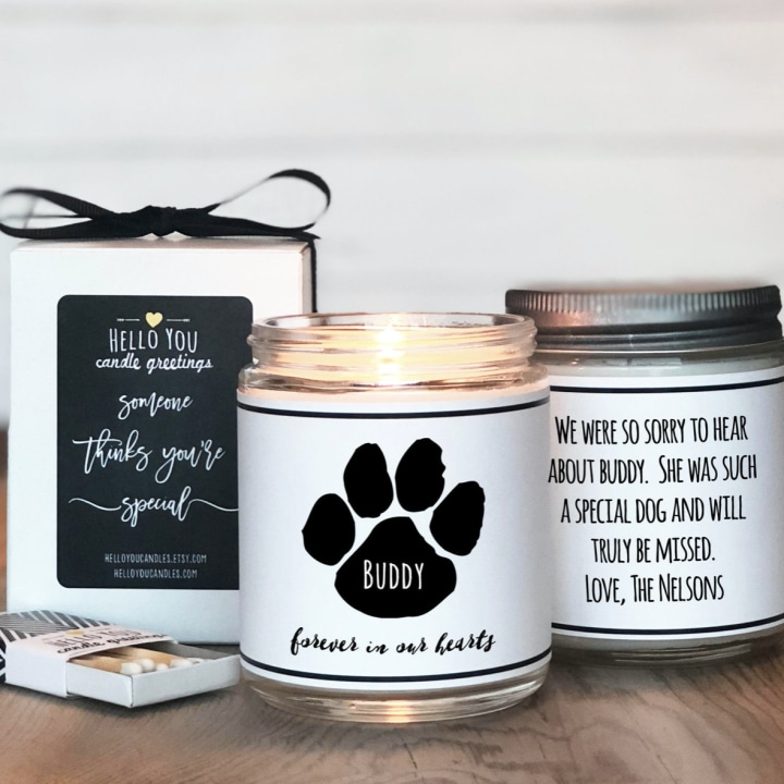 Forever in Out Hearts Soy Condolence Candle