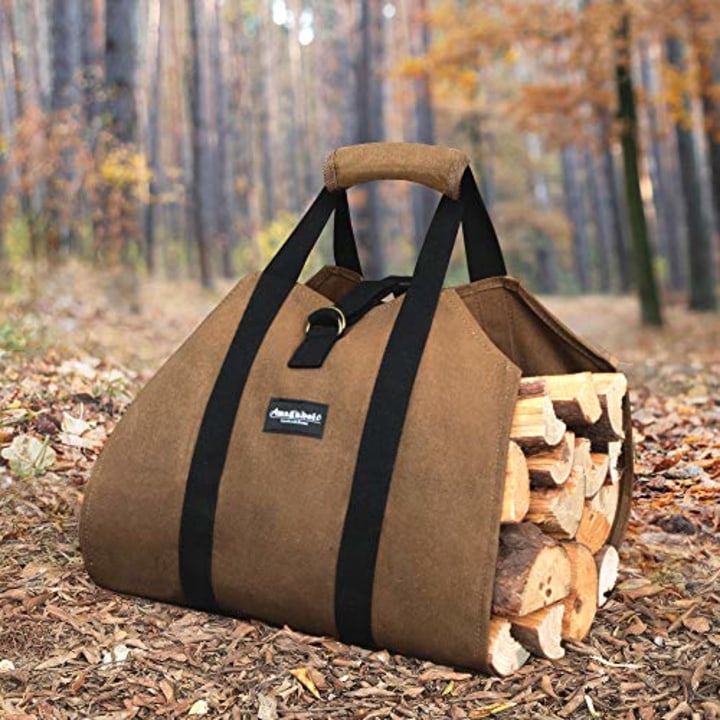 Amagabeli Firewood Log Carrying Bag