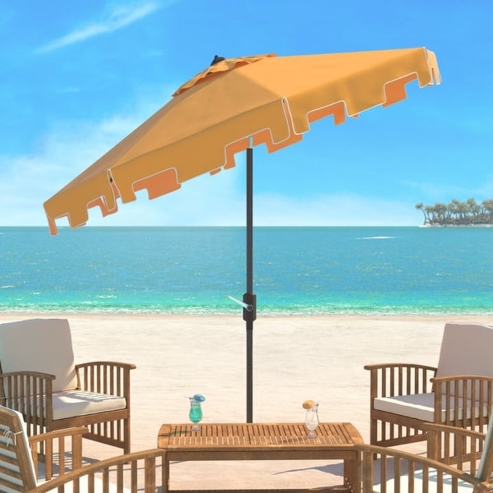 Safavieh UV Resistant Zimmerman Crank Umbrella