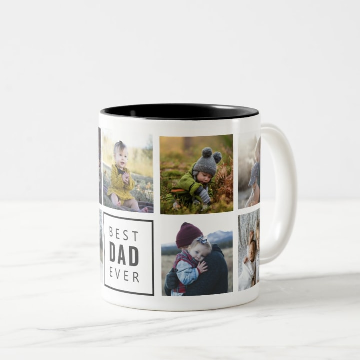 "Best Dad Ever" Custom Photo Mug