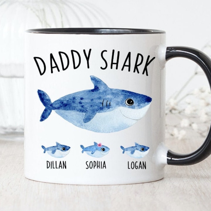 Daddy Shark Personalized Mug