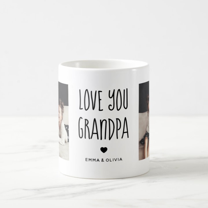 Zazzle "Love You Grandpa" Handwritten Coffee Mug