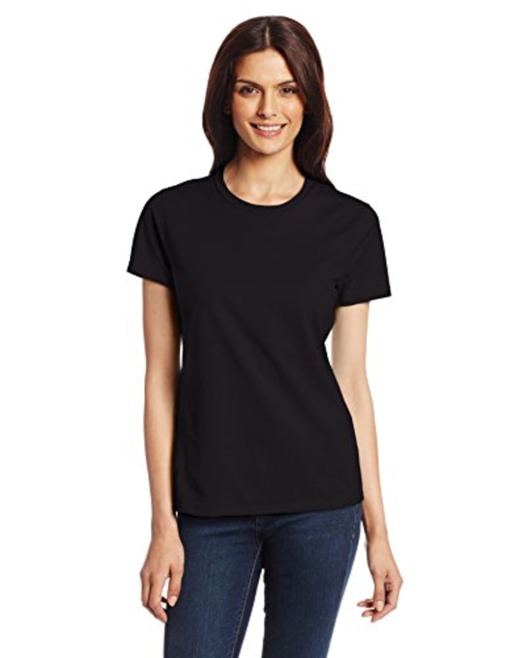 Hanes Women&#039;s Nano T-Shirt, Small, Black