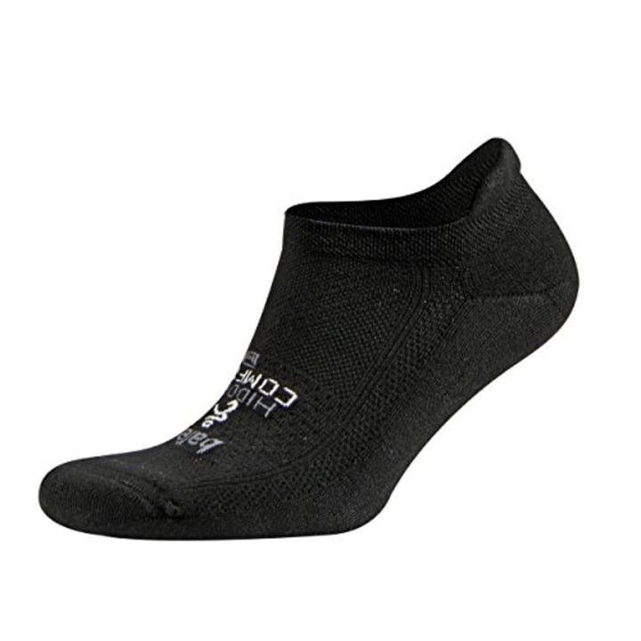 Balega Hidden Comfort No-Show Running Socks for Men and Women (1 Pair), Black, Small
