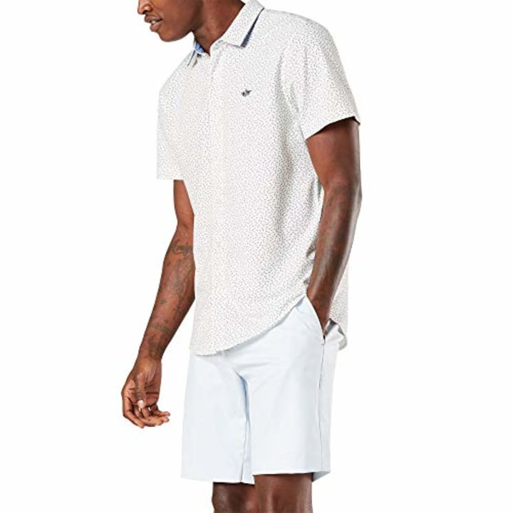 Dockers Men&#039;s Short Sleeve Smart 360 Ultimate Button Up Flex Shirt