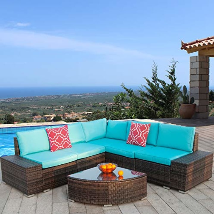 outdoor furniture rattan sectional