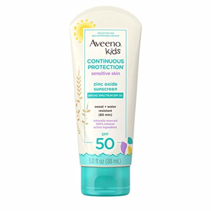Aveeno Kids Continuous Protection Zinc Oxide Mineral Sunscreen