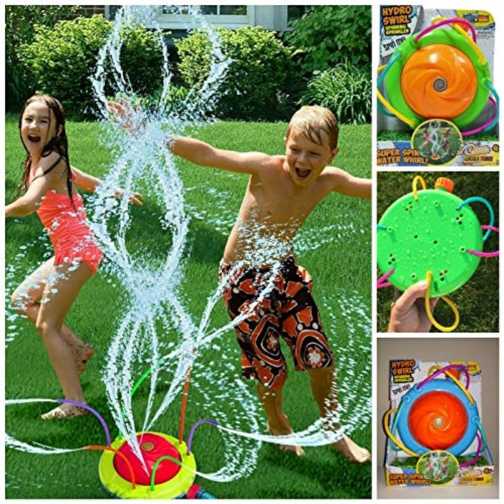 Light Show Spinning Sprinkler Tidal Storm Wiggle Tubes Lights Up Battery Powered The Color Available at The time is What Ships