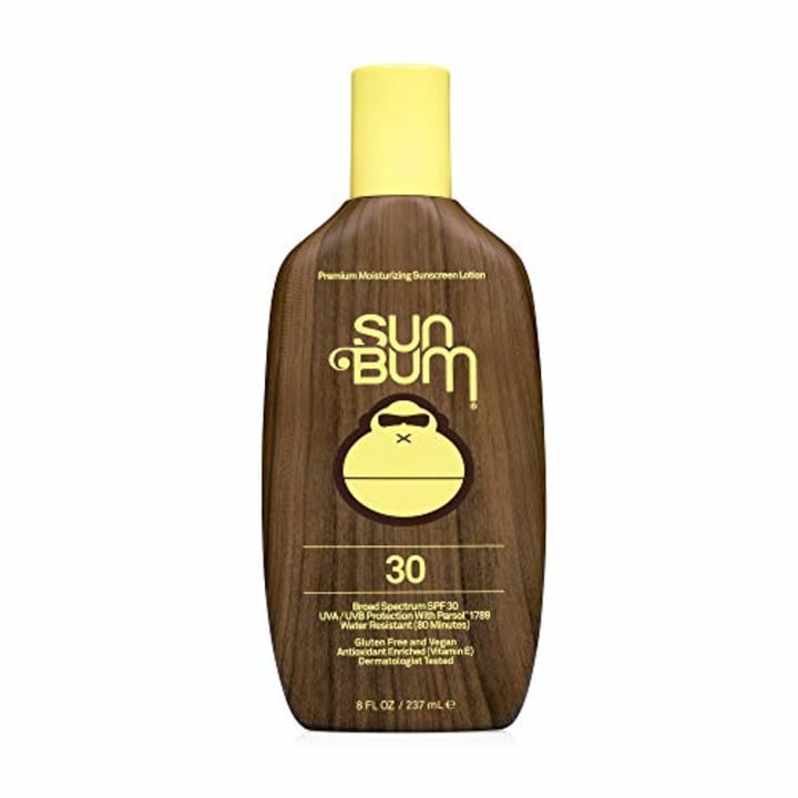 Sun Bum Original SPF 30 Sunscreen Lotion | Vegan and Reef Friendly (Octinoxate &amp; Oxybenzone Free) Broad Spectrum Moisturizing UVA/UVB Sunscreen with Vitamin E | 8 oz