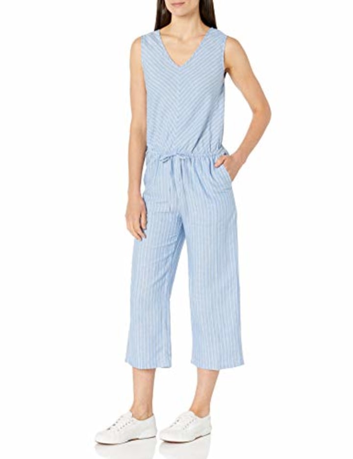 Amazon Essentials Sleeveless Linen Jumpsuit