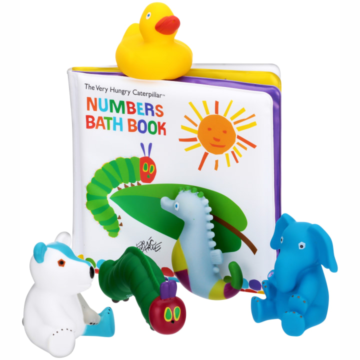 The World of Eric Carle Bath Book &amp; 5 Squirty Gift Set Pack